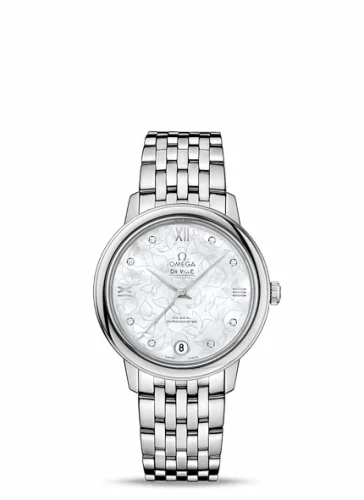 Omega De Ville Prestige Co-Axial 32.7 Stainless Steel / MOP Butterfly / Bracelet 424.10.33.20.55.001 (42410332055001)